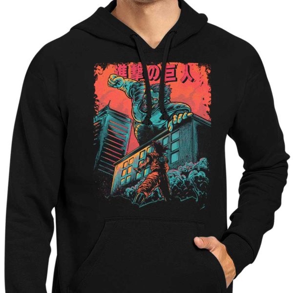 Attack on Oozaru - Hoodie For Sale - Image 4